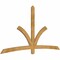 Ekena Millwork Davenport Rough Sawn Timber Gable Bracket, Western Red Cedar, 96"W x 52"H x 2"D x 4"F, 13/12 Pitch GBW096X52X0204DAV00RWR - alternate 3